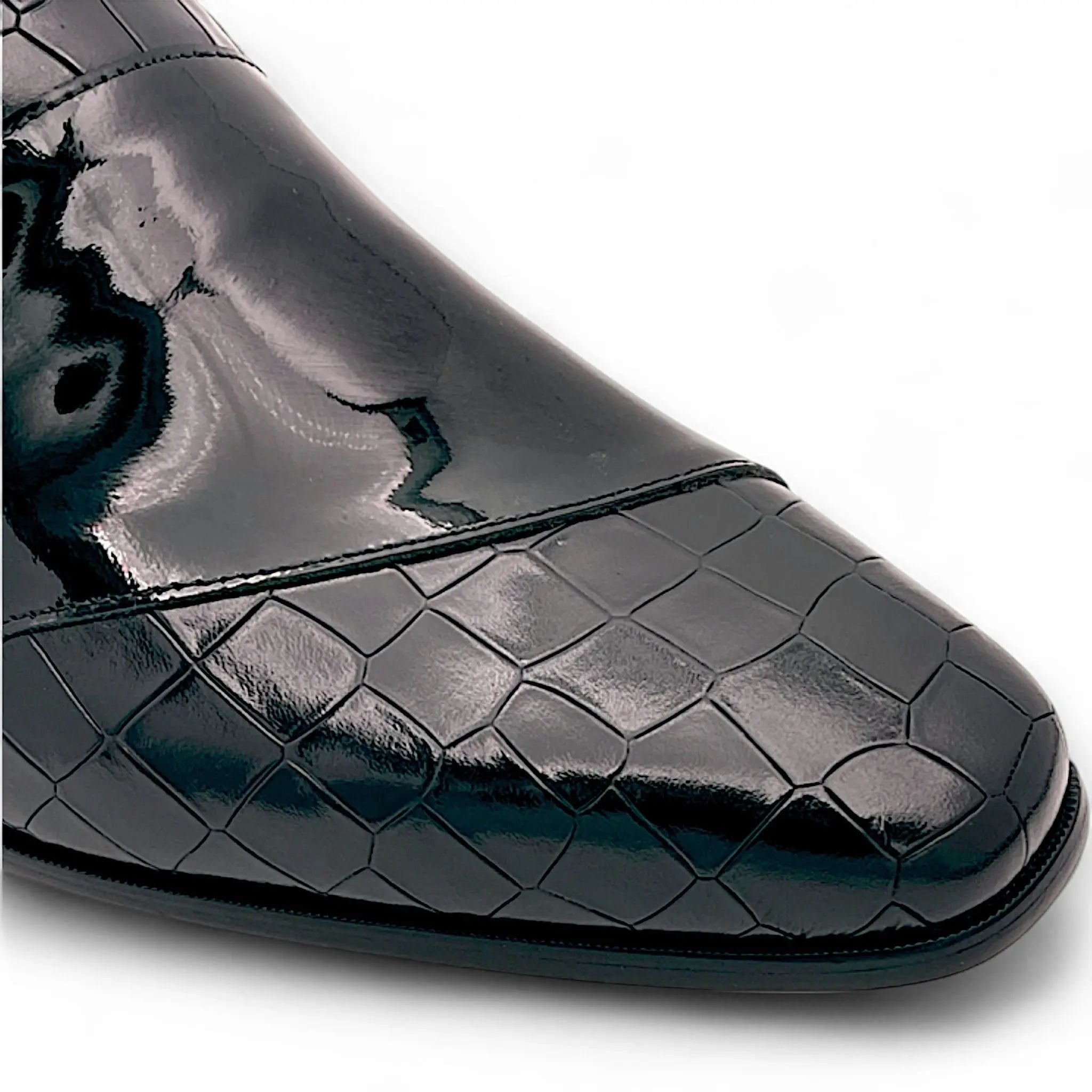 The Naya Augustino Two Toned Croc Style Loafers Augustino