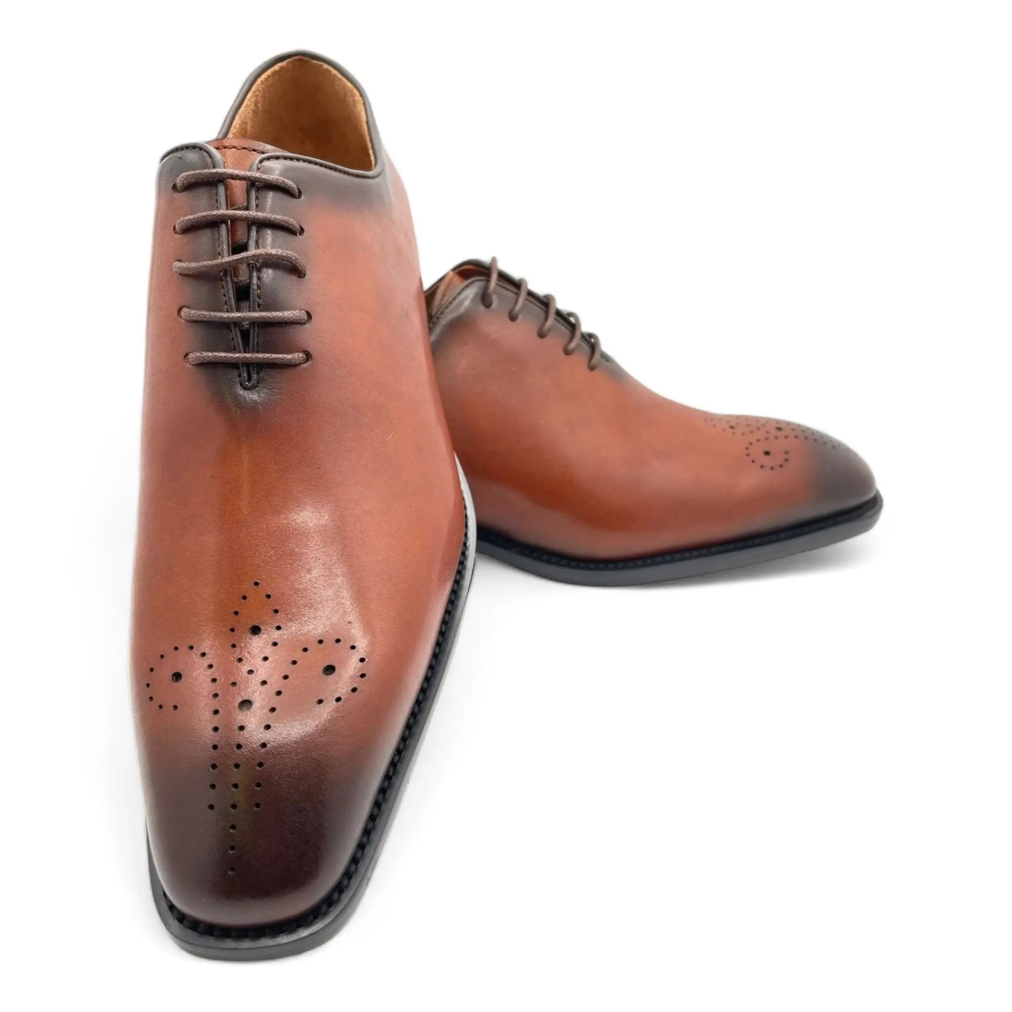 Leo Augustino Men Laceup Pattern Dress Shoe Augustino