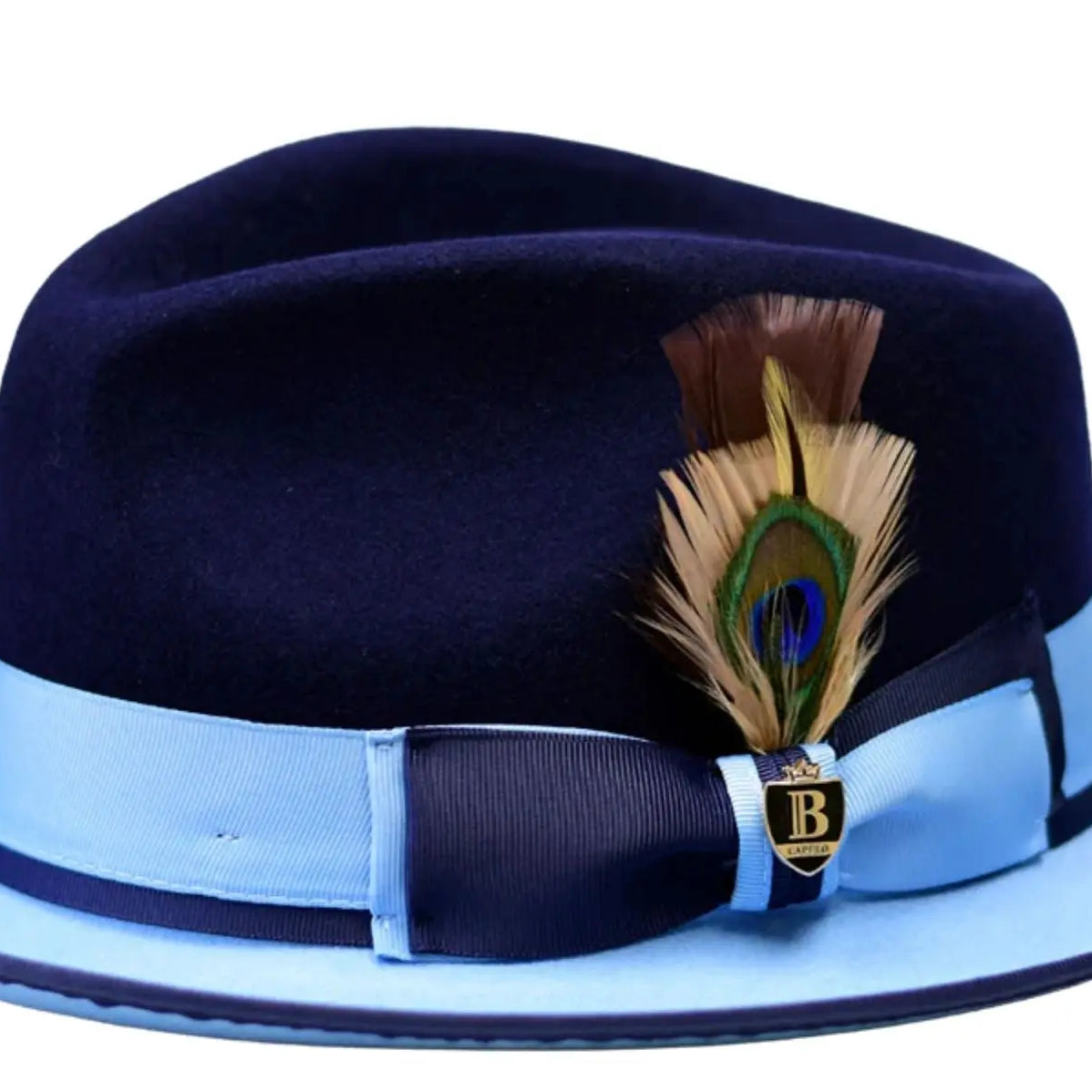 PRESTON 2-tone Fedora by Bruno Capello M & R Clothing