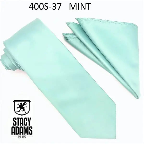 Stacy Adams Solid Tie and Hanky Set Stacy Adams
