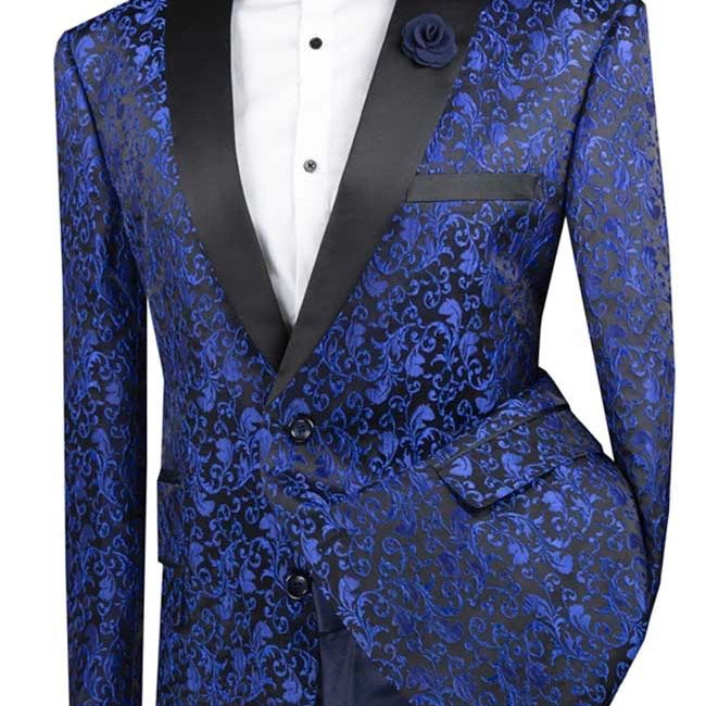 Men's Regular Fit Fancy Pattern Blazer