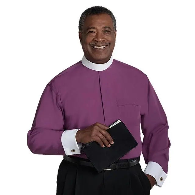 Men Full Roman Collar Clergy Shirt M & R Clothing