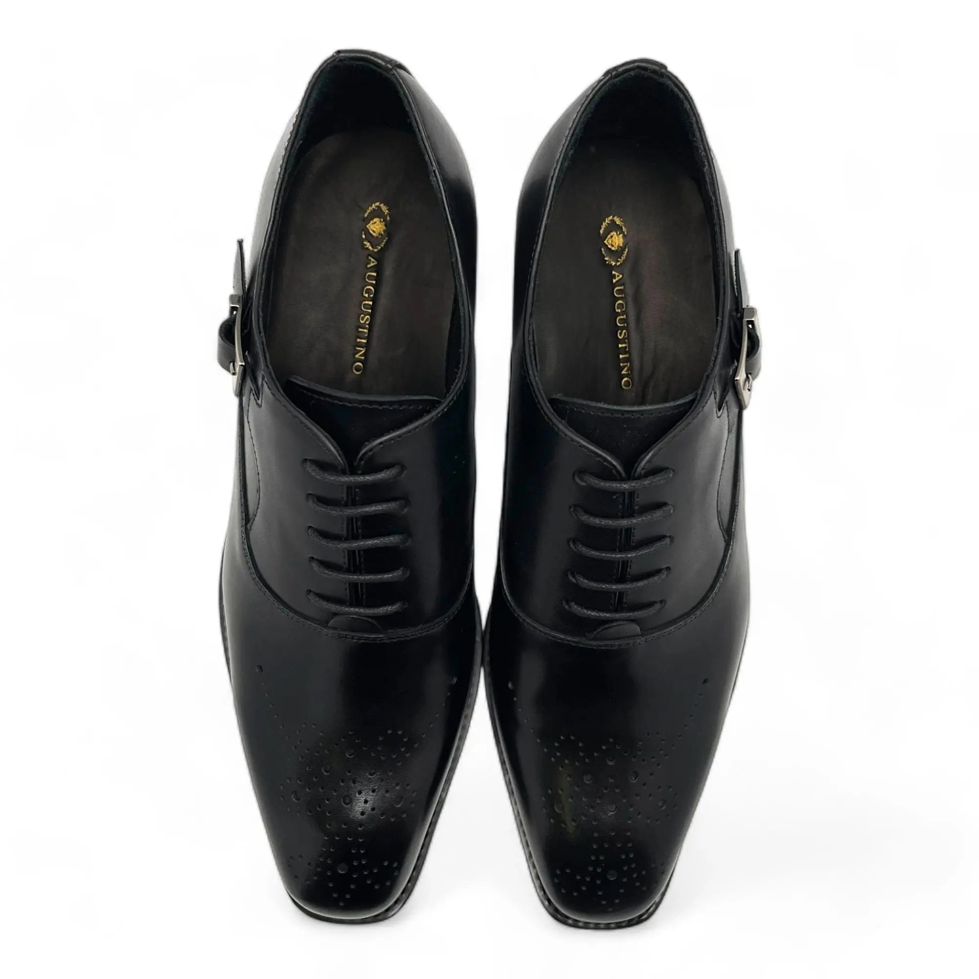 George Augustino Men Leather Buckle Shoe Augustino