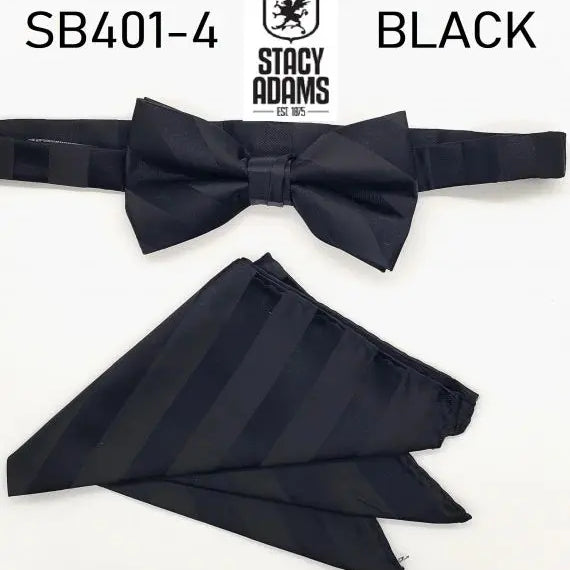 Stacy Adams Stripe Wedding Bow Tie Set Stacy Adams