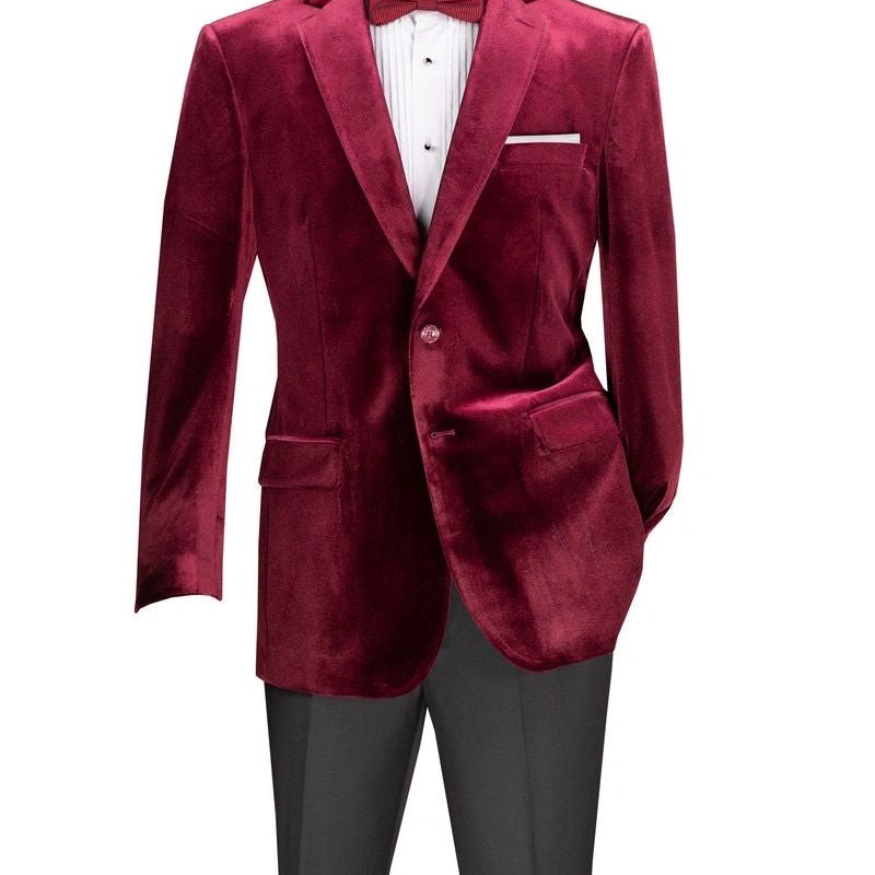 Solid Velvet Blazer