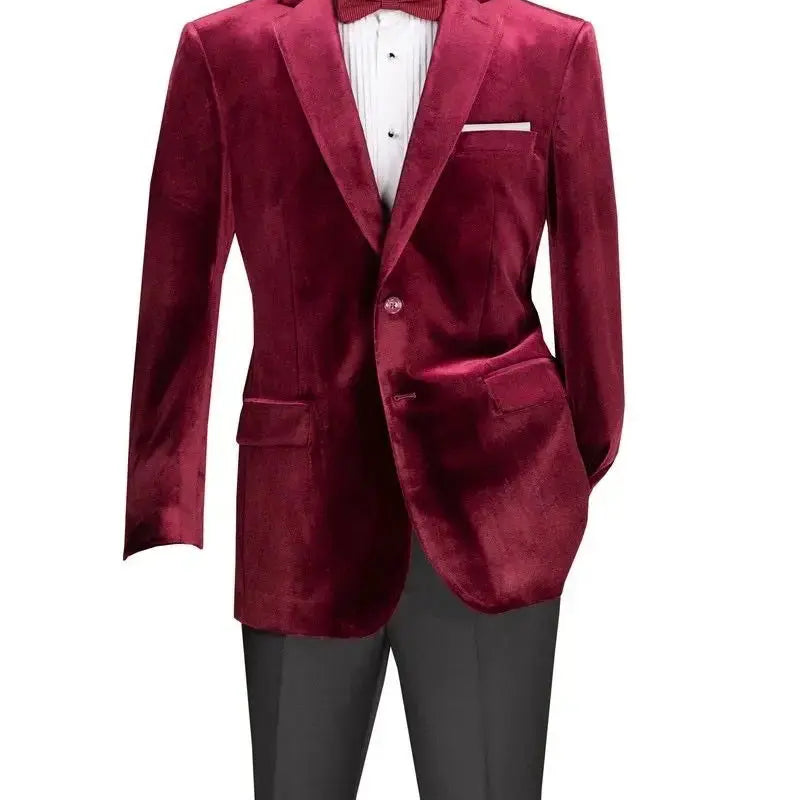 Solid Velvet Blazer M & R Clothing