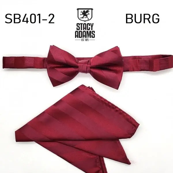 Stacy Adams Stripe Wedding Bow Tie Set Stacy Adams
