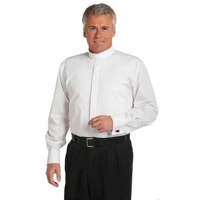 Men Full Roman Collar Clergy Shirt M & R Clothing
