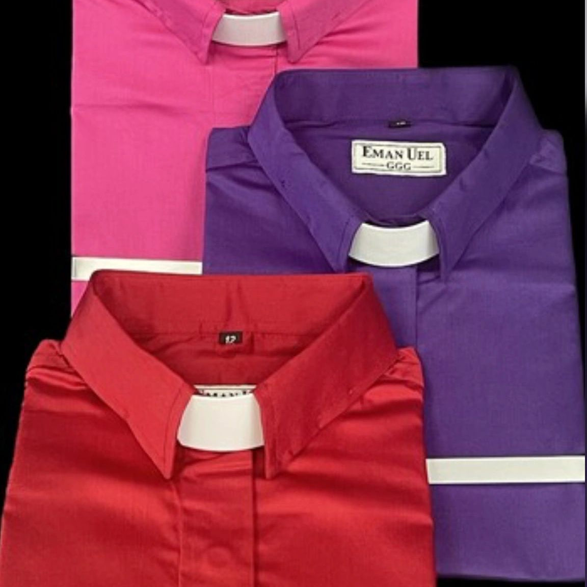 Ladies Short Sleeve Tab Collar Shirt