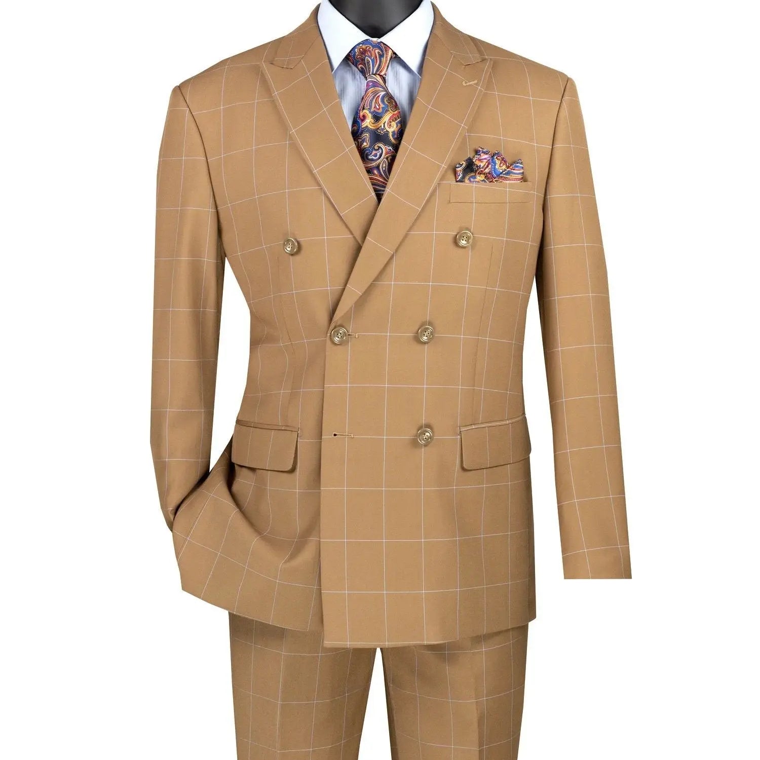 Modern Window Pane DB Suit M & R Clothing