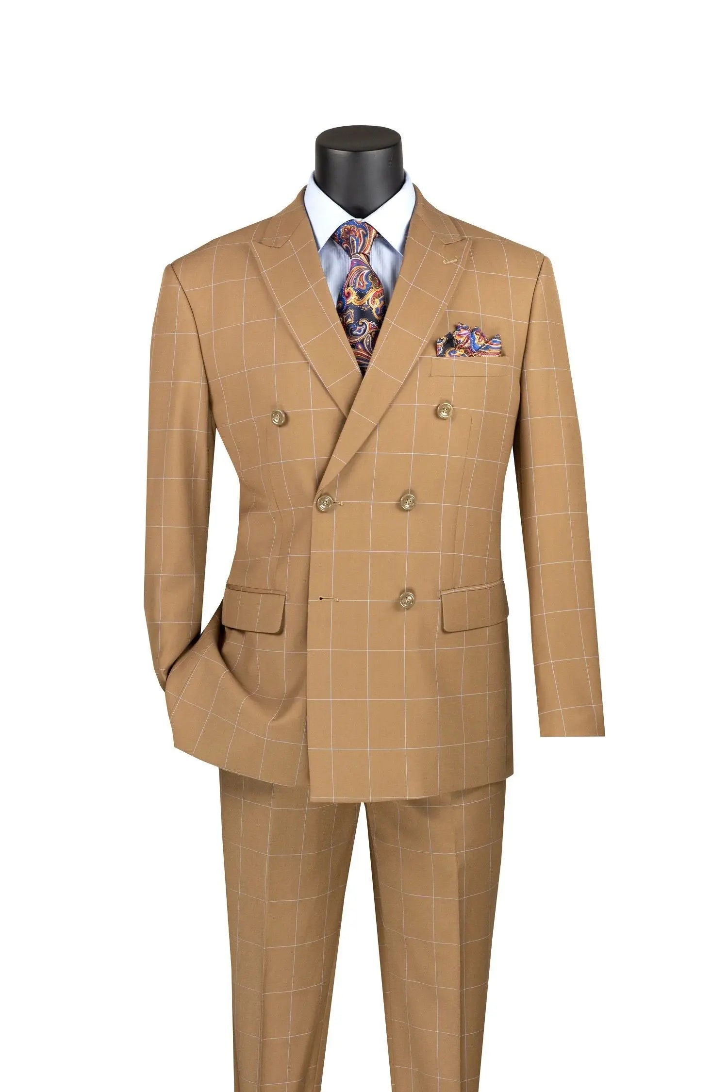 Modern Window Pane DB Suit M & R Clothing