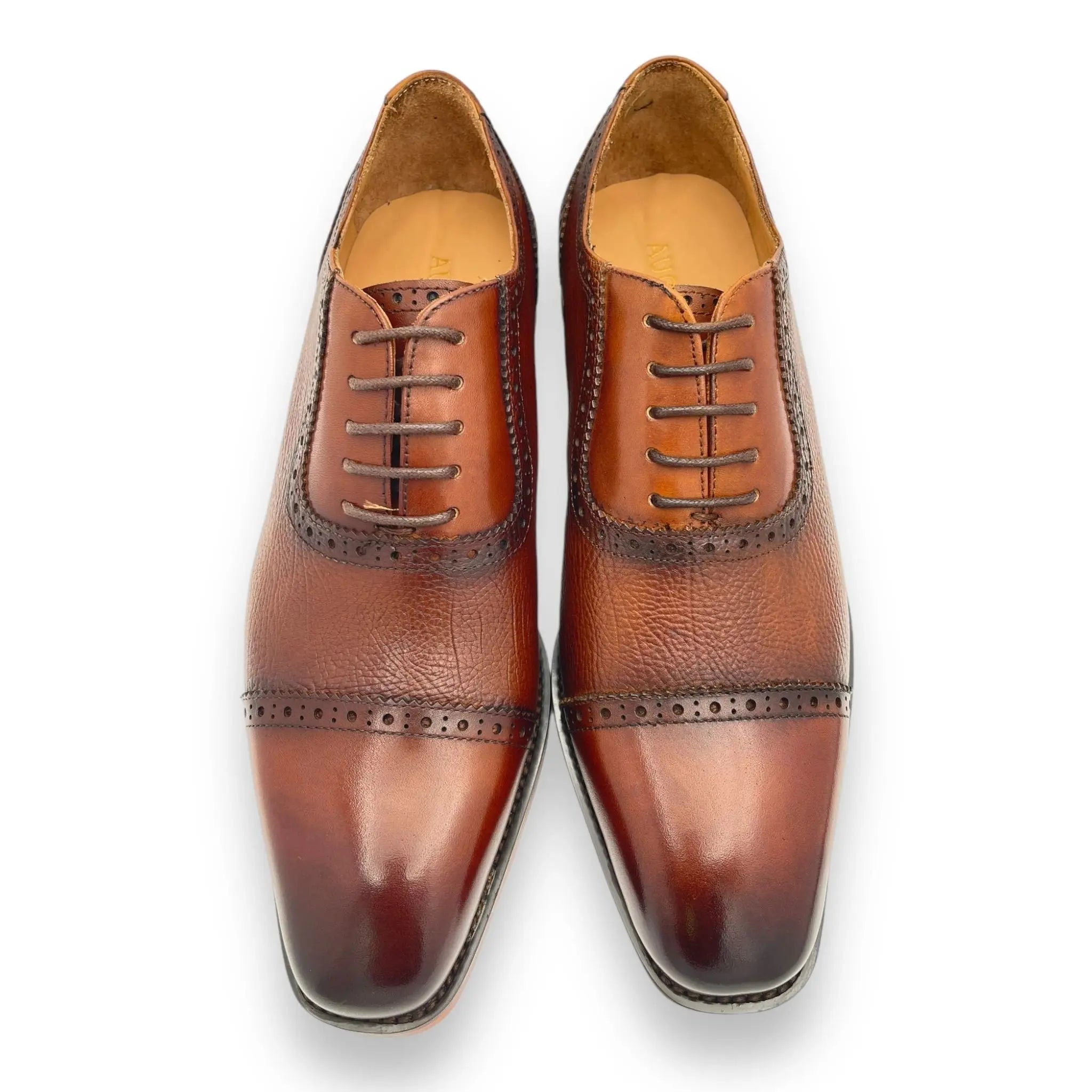 The Max Augustino Pebble Stone Laceup Oxford Dress Shoes Augustino