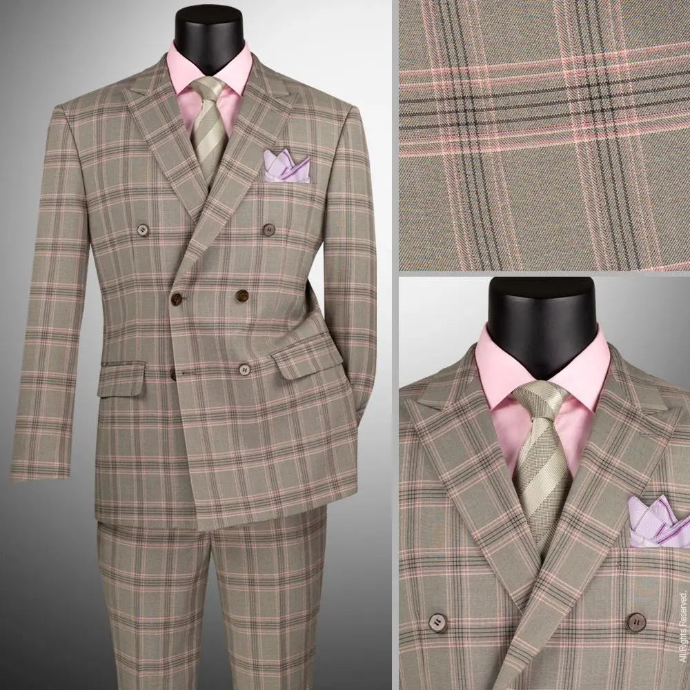 Modern DB Plaid Suit 1 M & R Clothing