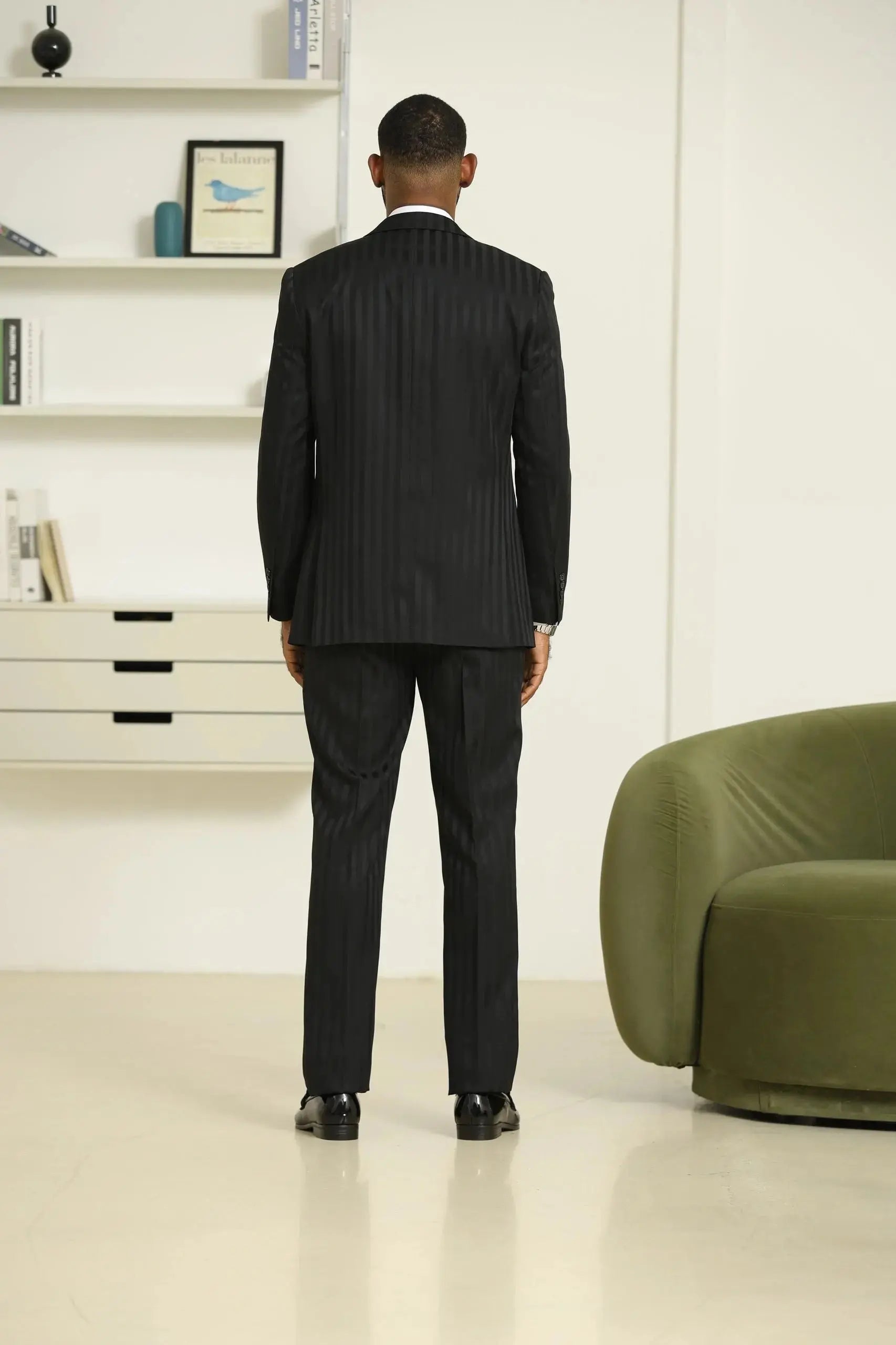 Tone on Tone Men's 3-piece Suit by Stacy Adams Stacy Adams