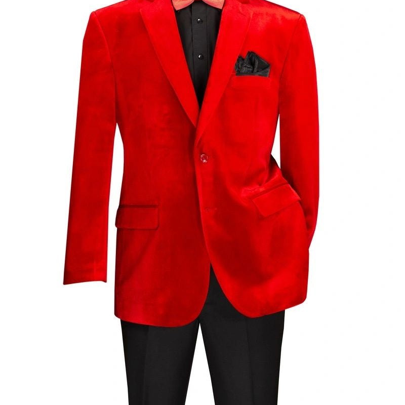 Solid Velvet Blazer
