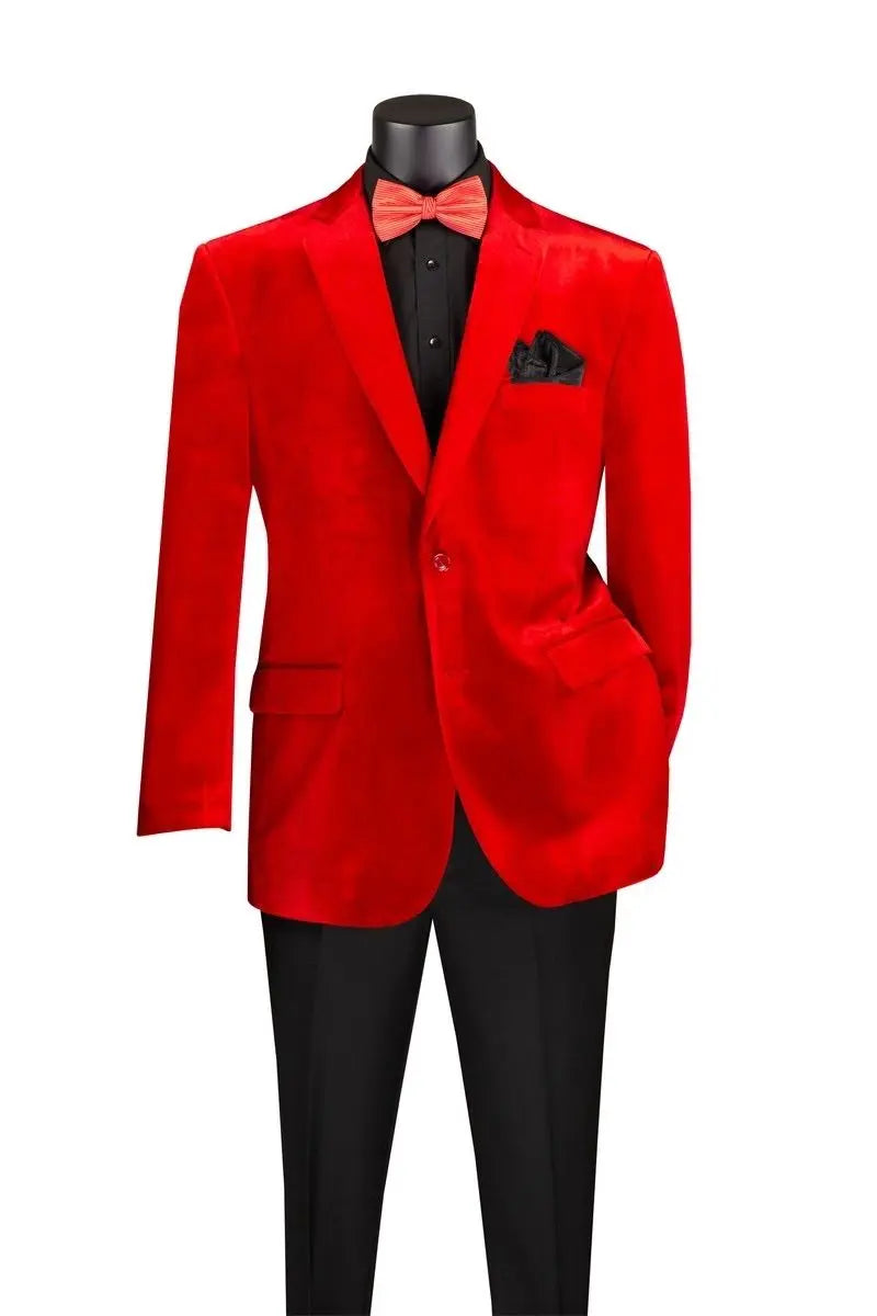 Solid Velvet Blazer M & R Clothing