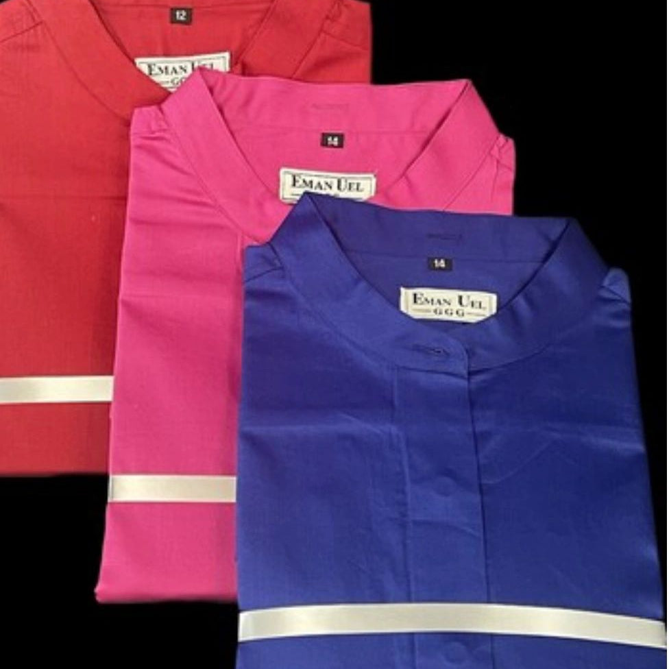 Ladies Short Sleeve Full Collar Shirt