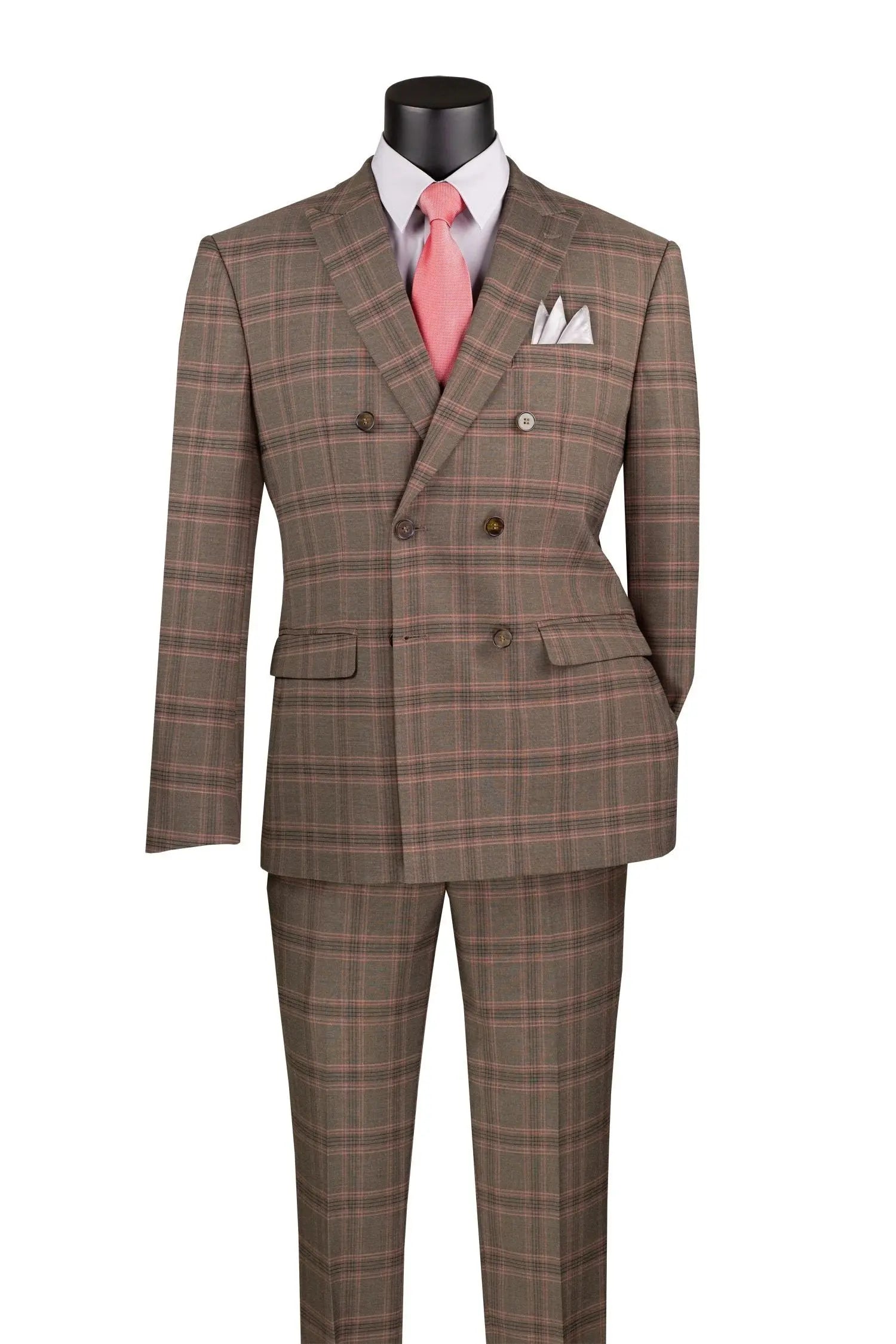 Modern DB Plaid Suit 1 M & R Clothing