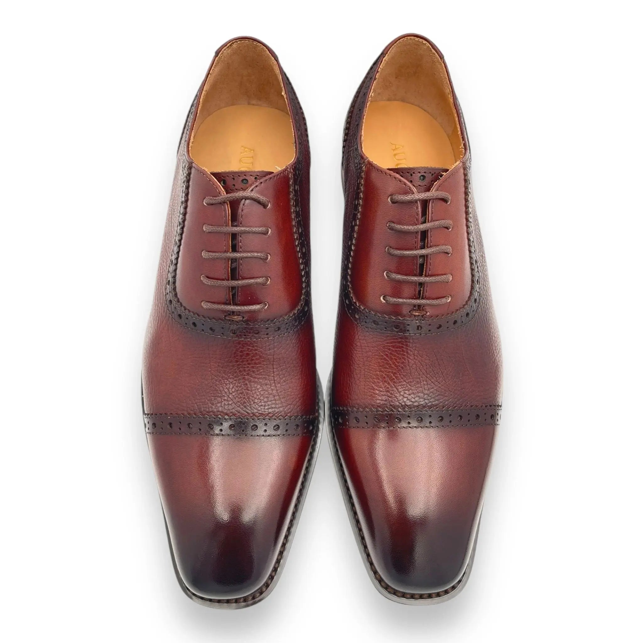 The Max Augustino Pebble Stone Laceup Oxford Dress Shoes Augustino