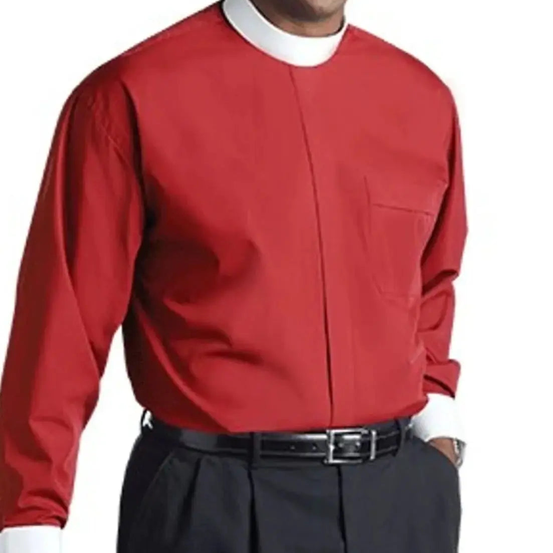 Men Full Roman Collar Clergy Shirt M & R Clothing