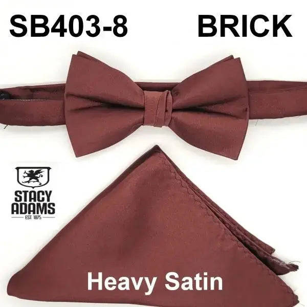 Stacy Adams Solid Bowtie Set HS Stacy Adams