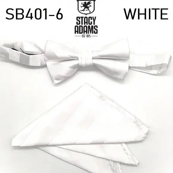 Stacy Adams Stripe Wedding Bow Tie Set Stacy Adams