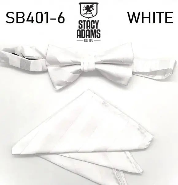 Stacy Adams Stripe Wedding Bow Tie Set Stacy Adams