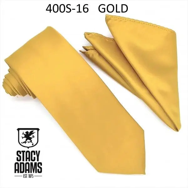 Stacy Adams Solid Tie and Hanky Set Stacy Adams