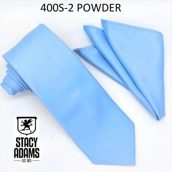 Stacy Adams Solid Tie and Hanky Set Stacy Adams
