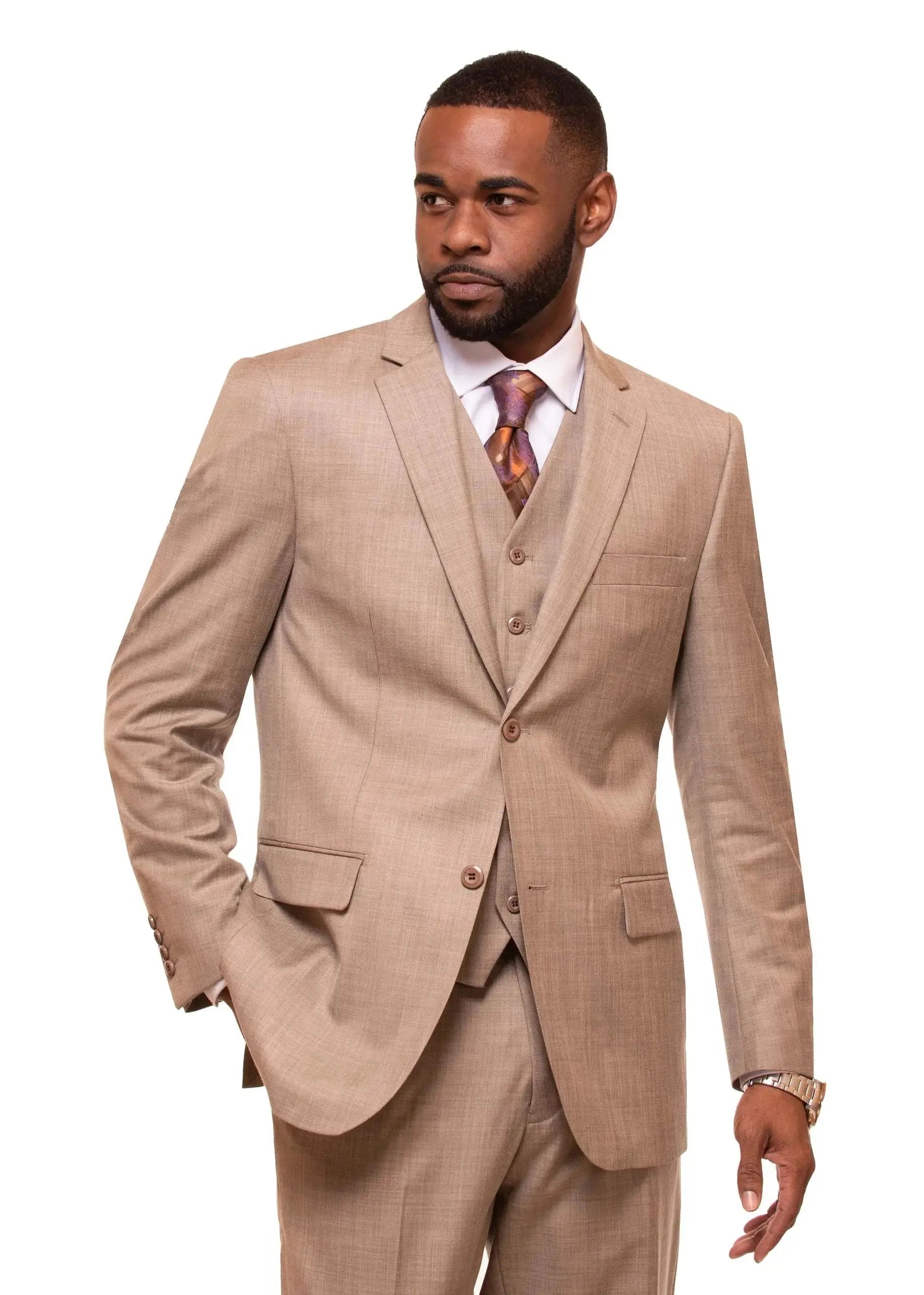 3-piece shark skin suit M & R Clothing