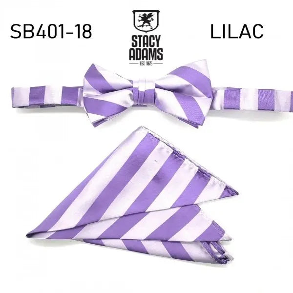 Stacy Adams Stripe Wedding Bow Tie Set Stacy Adams