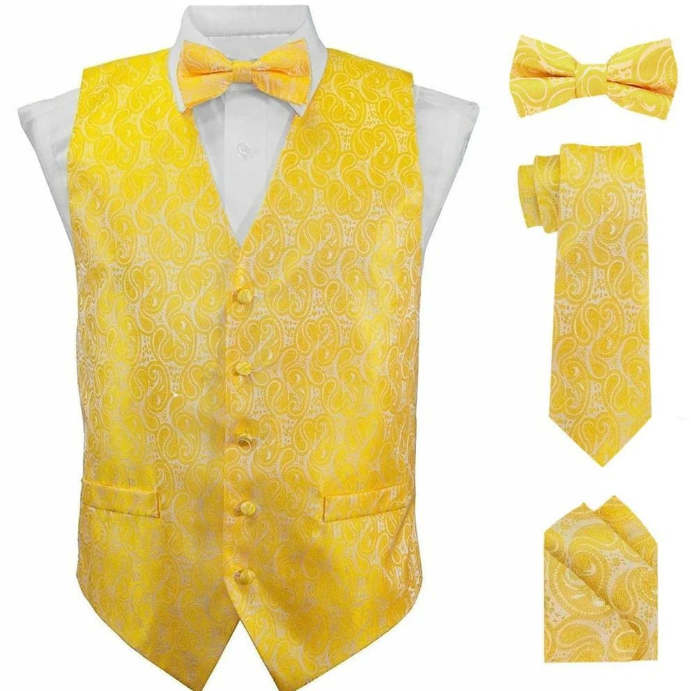 Paisley printed vest set