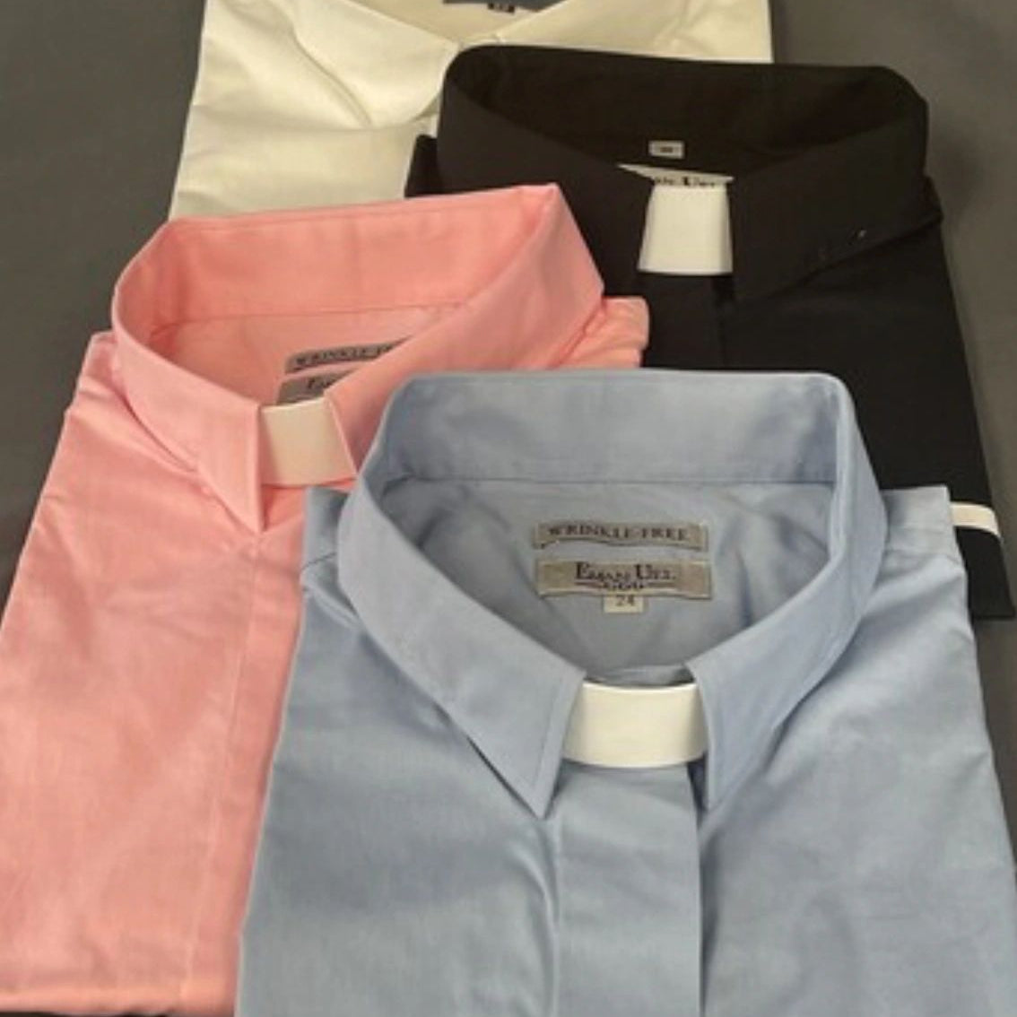 Ladies Short Sleeve Tab Collar Shirt