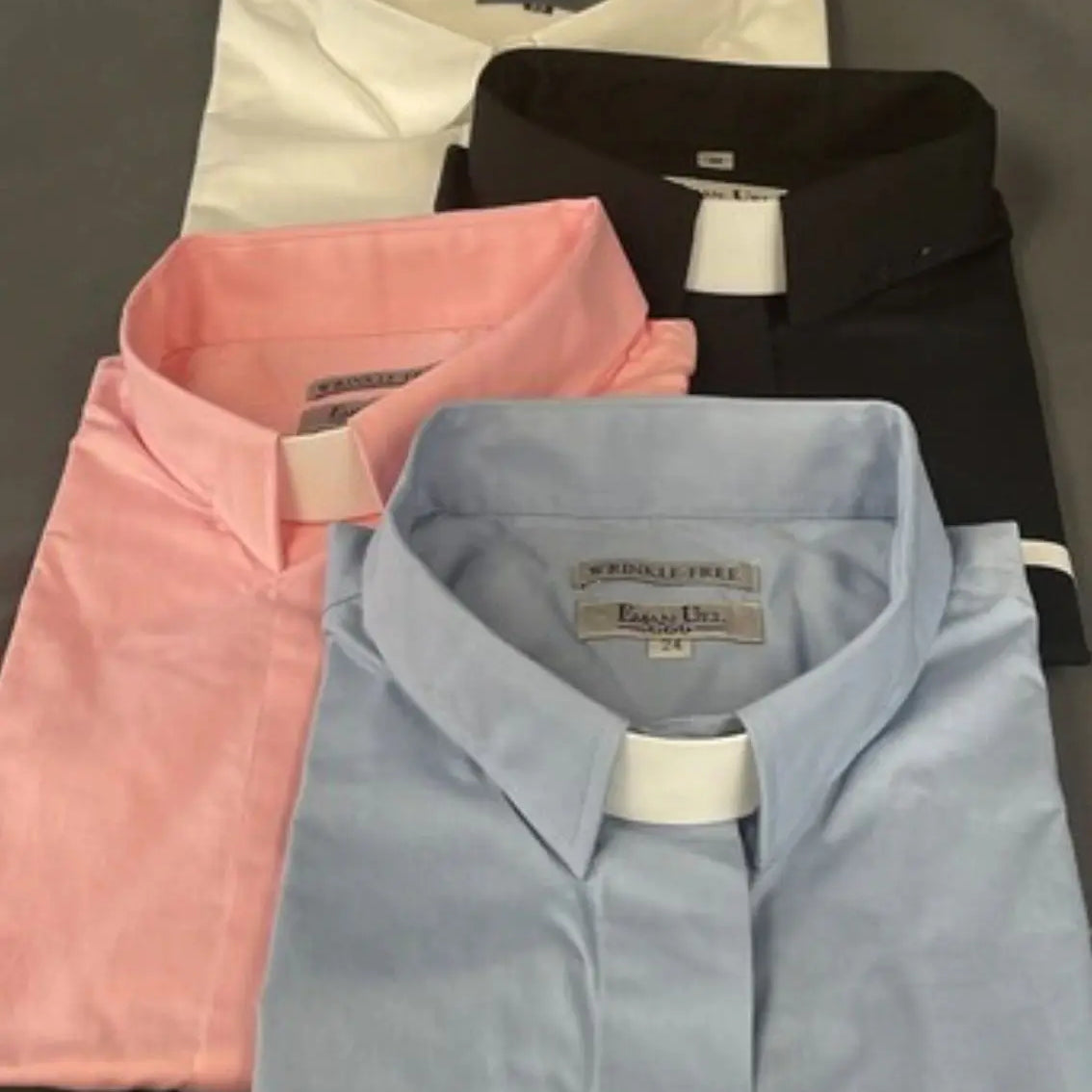 Ladies Short Sleeve Tab Collar Shirt M & R Clothing