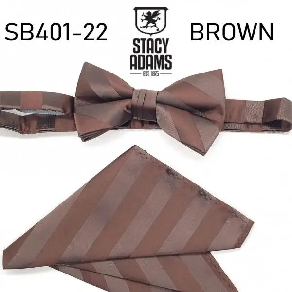Stacy Adams Stripe Wedding Bow Tie Set Stacy Adams