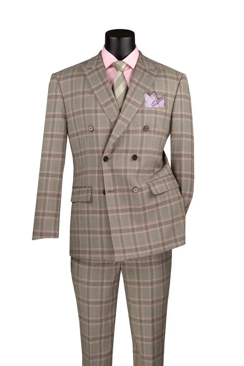 Modern DB Plaid Suit 1 M & R Clothing