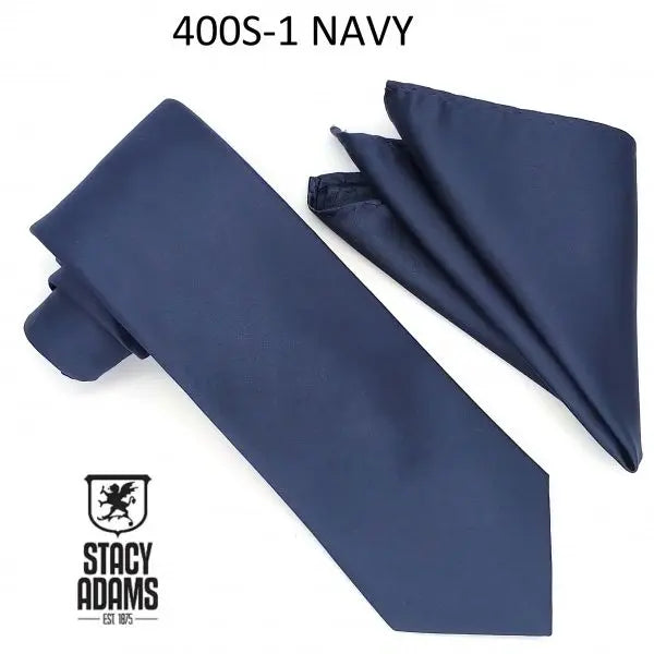 Stacy Adams Solid Tie and Hanky Set Stacy Adams