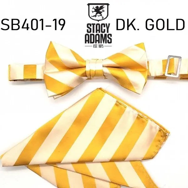 Stacy Adams Stripe Wedding Bow Tie Set Stacy Adams