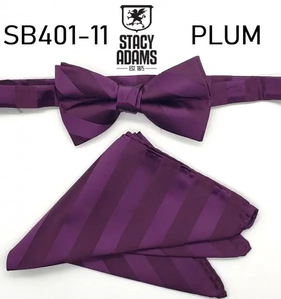Stacy Adams Stripe Wedding Bow Tie Set Stacy Adams