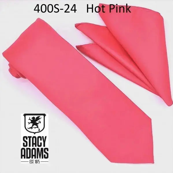 Stacy Adams Solid Tie and Hanky Set Stacy Adams