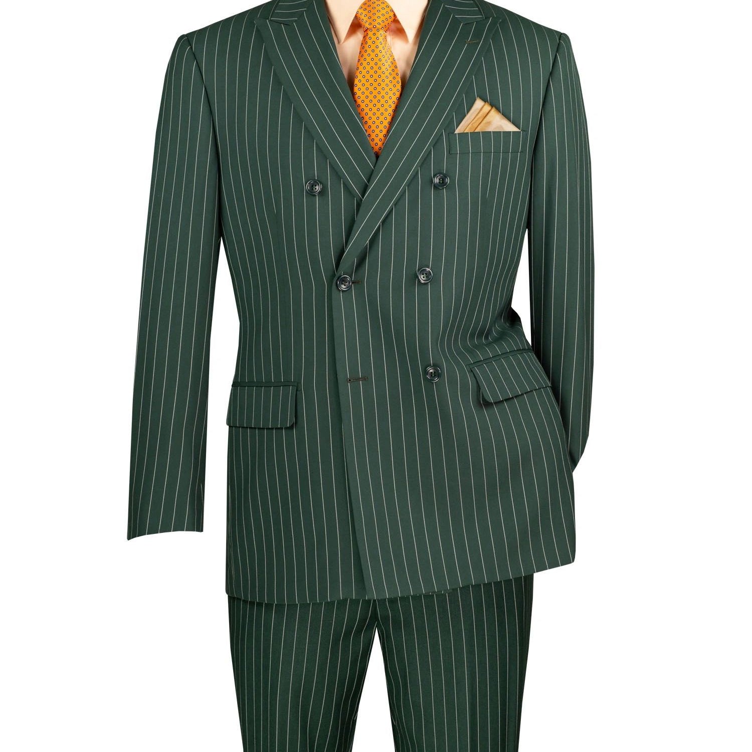 Men's Double Breasted Pinstripe Suit