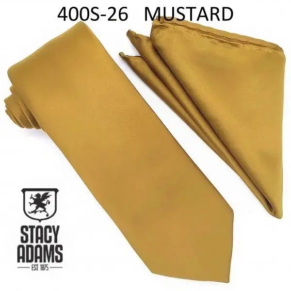 Stacy Adams Solid Tie and Hanky Set Stacy Adams