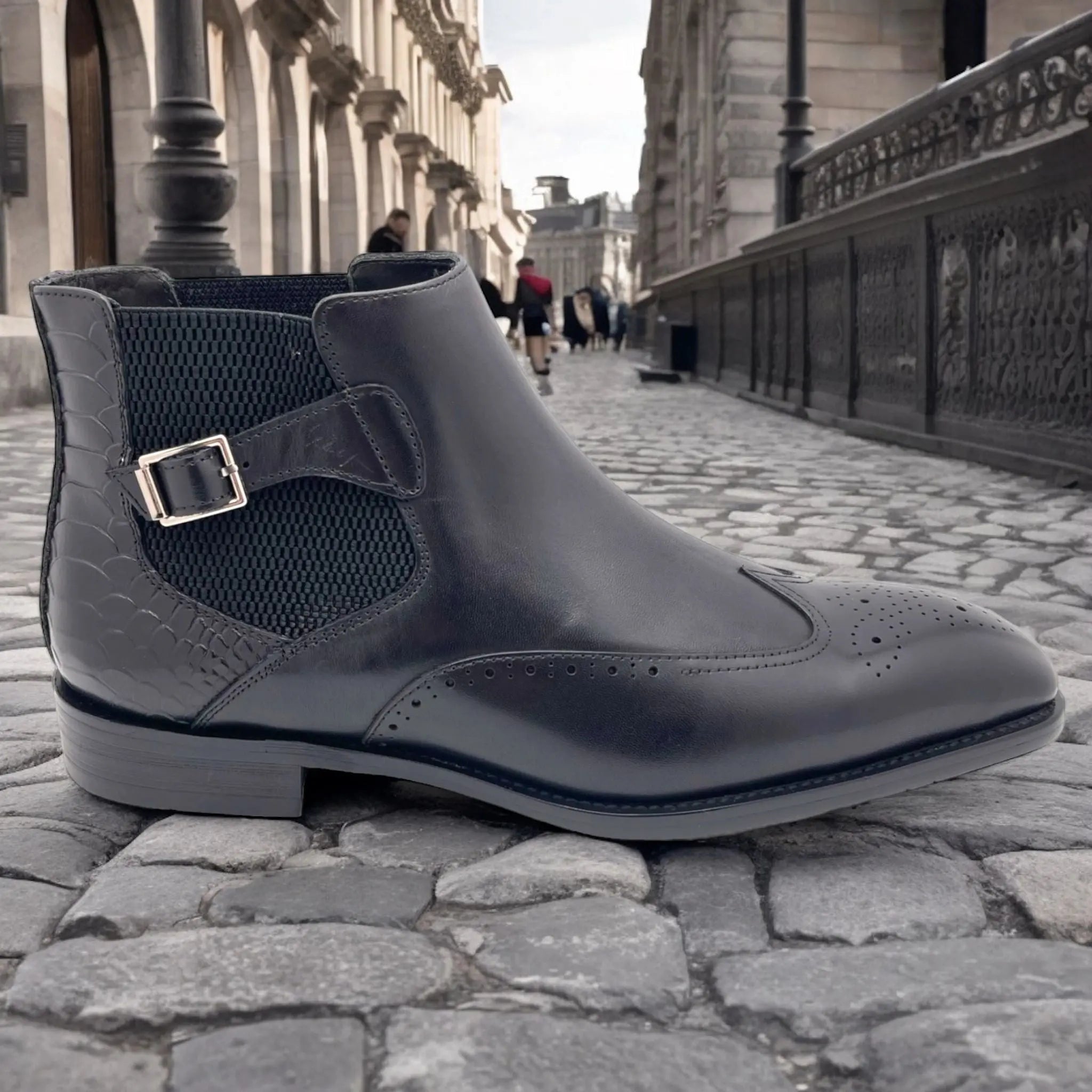 Nari Augustino Leather Men Ankle Boots Augustino