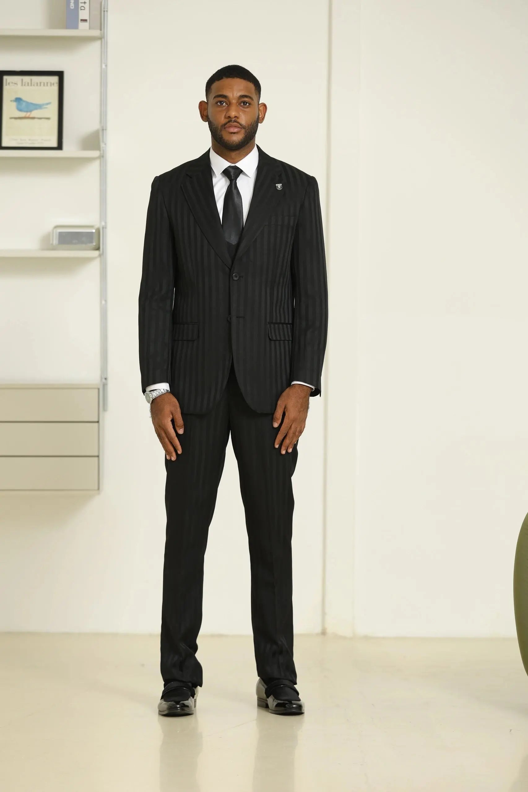 Tone on Tone Men's 3-piece Suit by Stacy Adams Stacy Adams