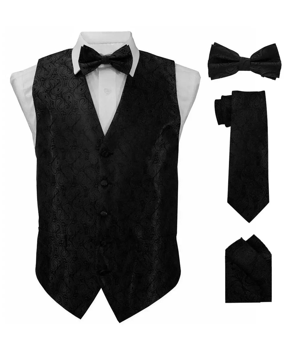 Paisley printed vest set M & R Clothing