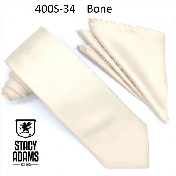 Stacy Adams Solid Tie and Hanky Set Stacy Adams