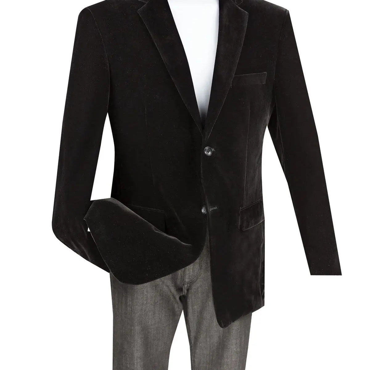 Solid Velvet Blazer M & R Clothing