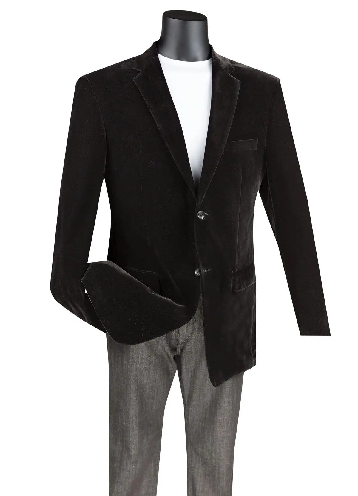 Solid Velvet Blazer M & R Clothing