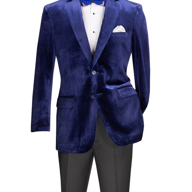 Solid Velvet Blazer