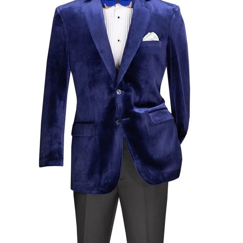 Solid Velvet Blazer M & R Clothing